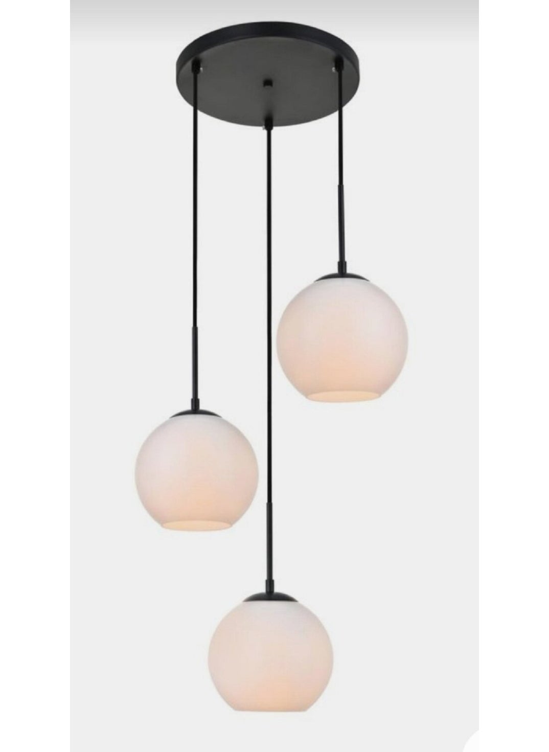 Demet Habek My Lights Mylights Triple Modern Sports Opal Glass Pendant Lamp Chandelier Living Room Chandelier 