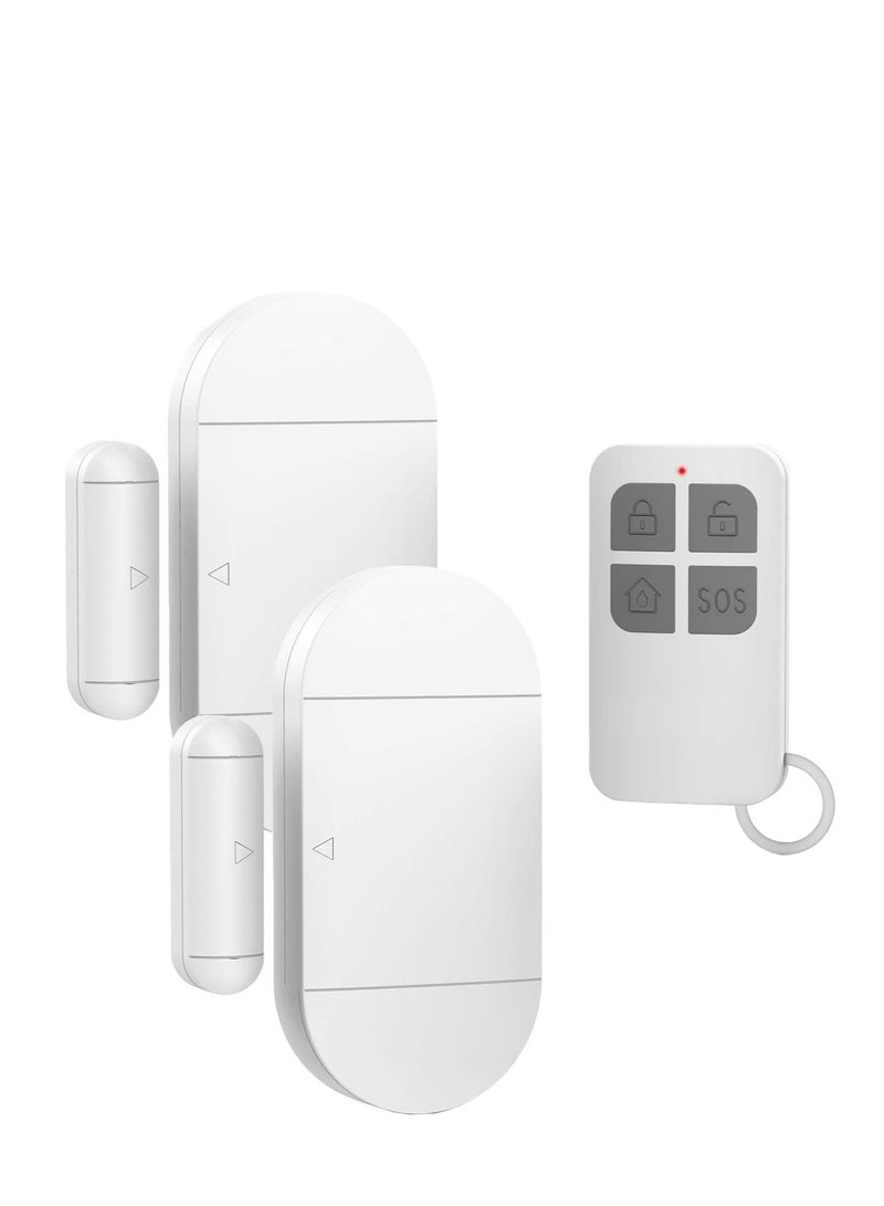 2Pack 130Db Wireless Magnetic Sensor Anti-Theft Door Window Pool Alarm With Remote Control Door Alarms For Kids Safety Home Store Garage Apartment Business Security - Image 1