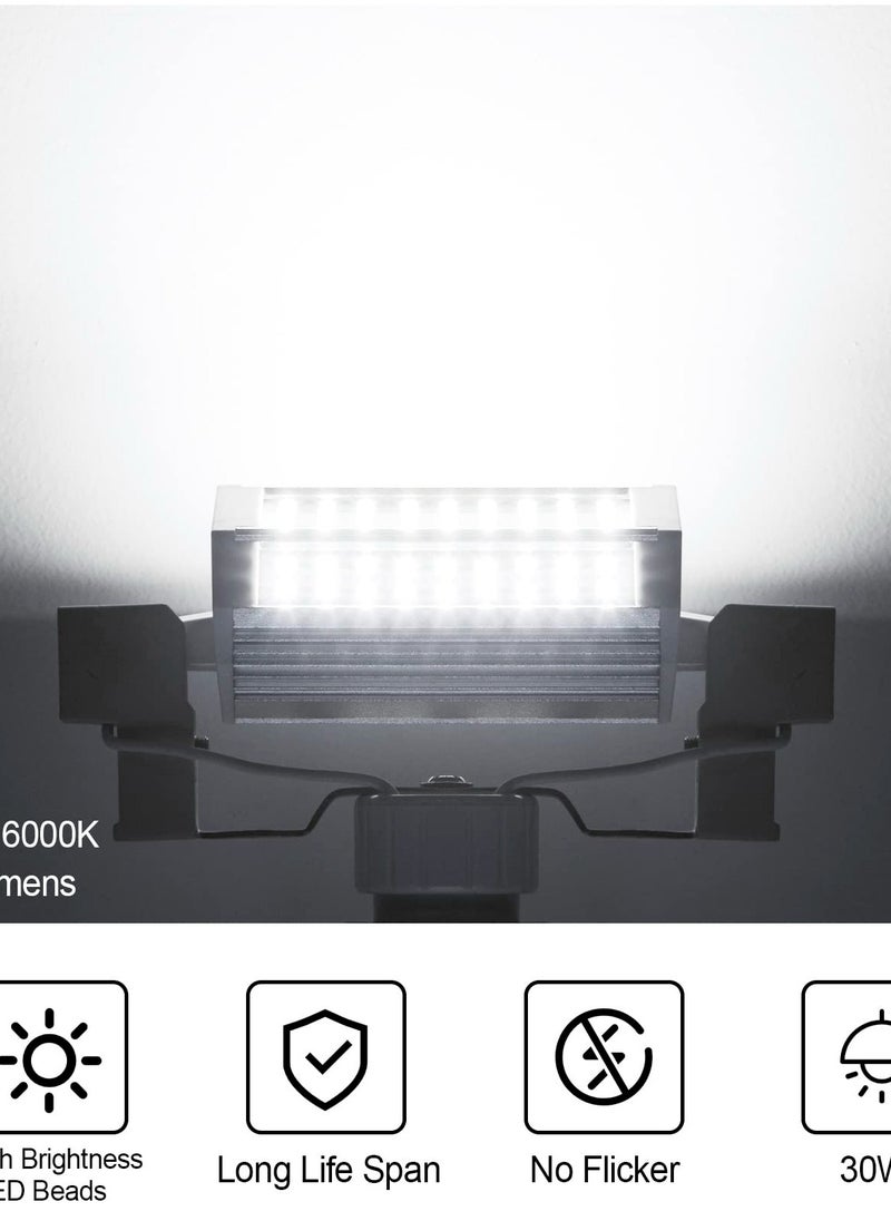 Generic - R7S 118mm LED Bulb, J-Type Double Ended LED Bulbs, 30W J Type Led Bulbs 300W T3 Halogen Bulb Equivalent, R7S 118mm Double-Ended Base J118 Flood Lights for Household Security Lighting -Daylight - Image 1
