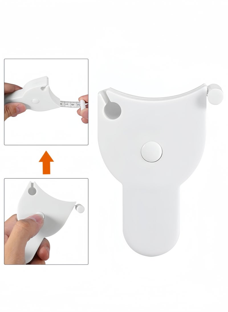Generic 2pcs white + green combination perfect measuring tape for body measurement - retractable, suitable for waist, hip, bust, arm circumference, etc.  - Image 2