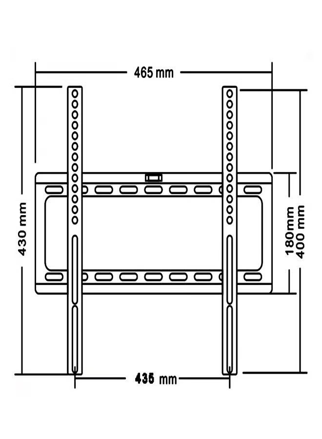 Skilltech SH 45F Fixed TV Wall Mount Bracket for 26-70 Inch LED/LCD Screens, VESA 400x400, Slim 30mm Profile, Max Load 30kg – Economic Series, Black - Image 3
