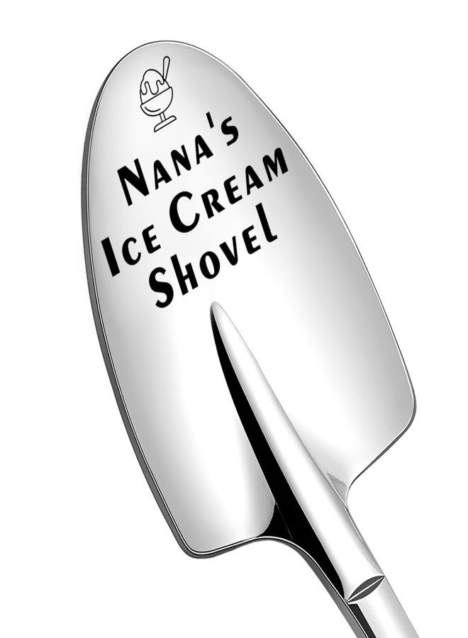 Borhmty Grandma Nana Mother Day Birthday Gifts for Gigi Grandmother Nana's Ice Cream Shovel Spoon Gifts for Nanny Mamaw Grandma Retirement Gift from Granddaughter Grandson Mimi Nana Gift for Women - Image 1