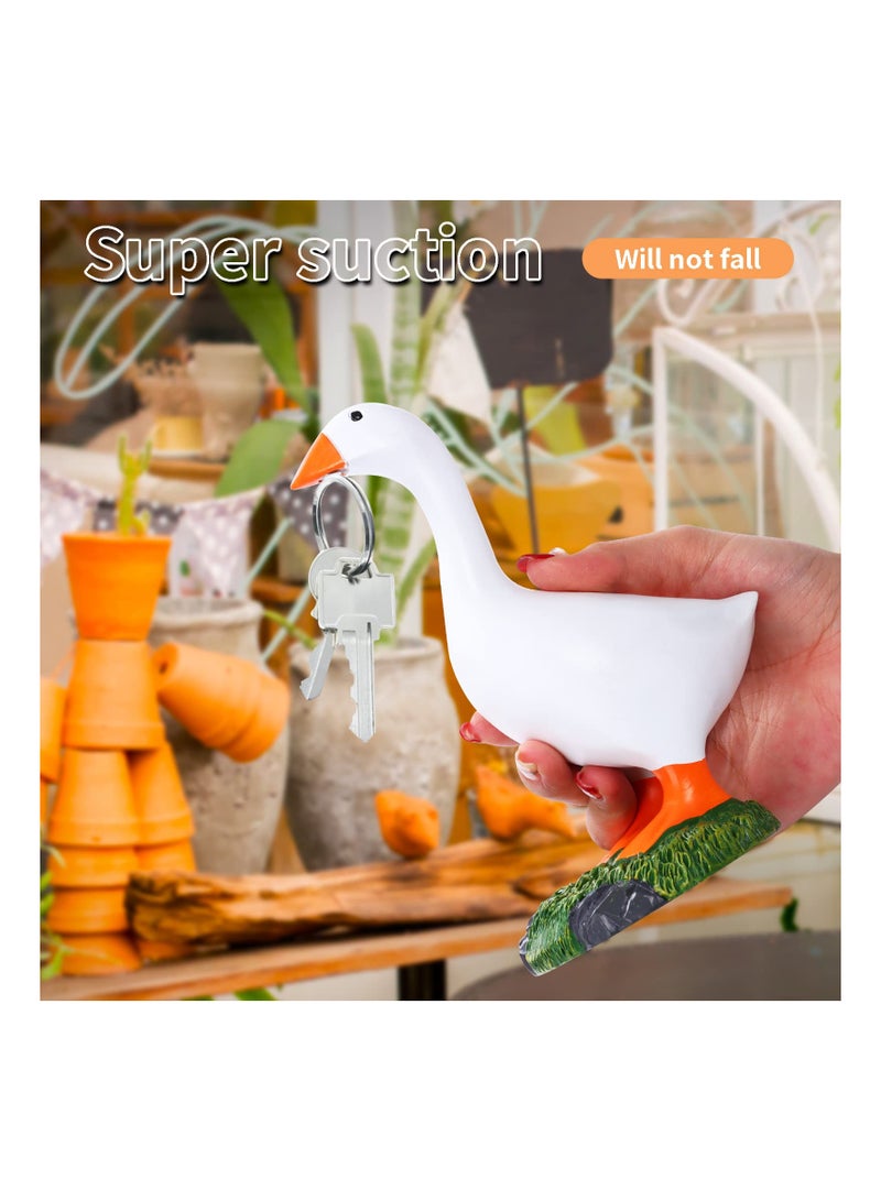 SYOSI Goose Magnetic Key Holder Aesthetic Desk Accessory for Room Decor Kawaii Vibes Convenient Bedroom Gadgets Porch Gifts friends - Image 2