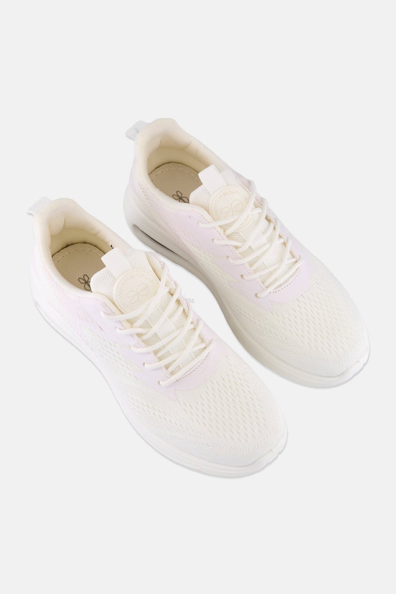 CROSSHATCH أحذية تدريب رجالية تشيلترن مزودة بأربطة، بيضاء - Image 4