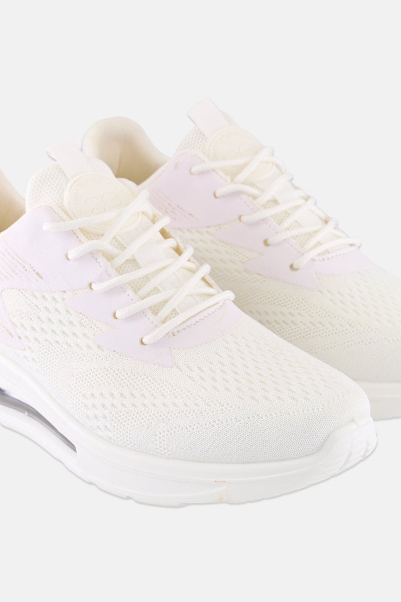 CROSSHATCH أحذية تدريب رجالية تشيلترن مزودة بأربطة، بيضاء - Image 3