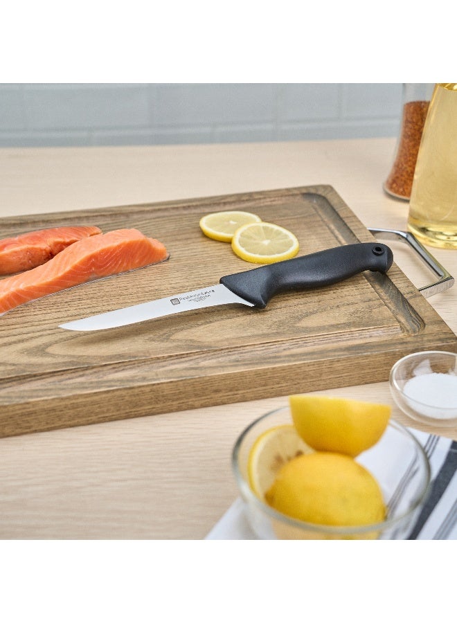 Restaurantware Sensei 6 Inch Boning Knife, 1 With Colored Coded Pins Fillet Knife - High-Carbon, Stain-Resistant, Black German Steel Knife For Fish, Ergonomic Handle, For Fish, Vegetables Or Entrees  - Image 4