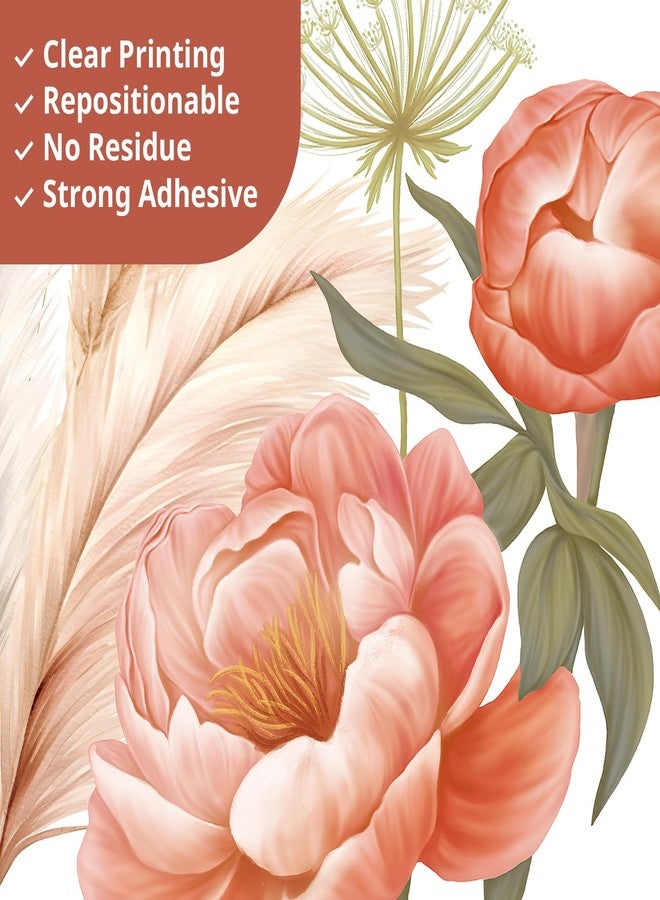 ديكو وال ملصقات حائط قابلة للإزالة بتصميم زهور كبيرة من مجموعة ديكو وول SG2-2507 بوهو، مناسبة لغرفة نوم الأطفال أو الحضانة أو الحديقة أو الحديقة أو الحديقة أو الحديقة. - Image 5