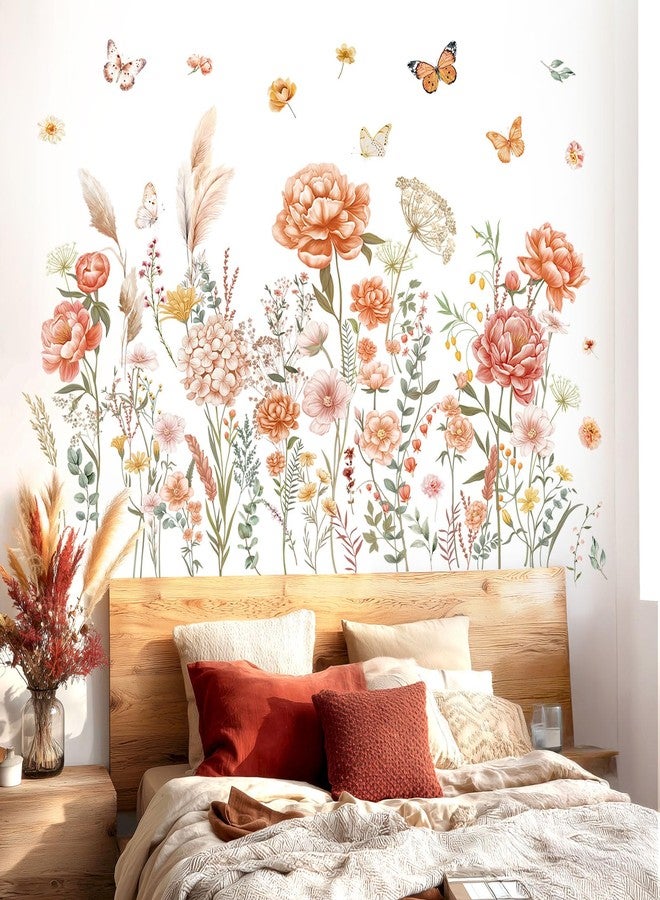 ديكو وال ملصقات حائط قابلة للإزالة بتصميم زهور كبيرة من مجموعة ديكو وول SG2-2507 بوهو، مناسبة لغرفة نوم الأطفال أو الحضانة أو الحديقة أو الحديقة أو الحديقة أو الحديقة. - Image 3
