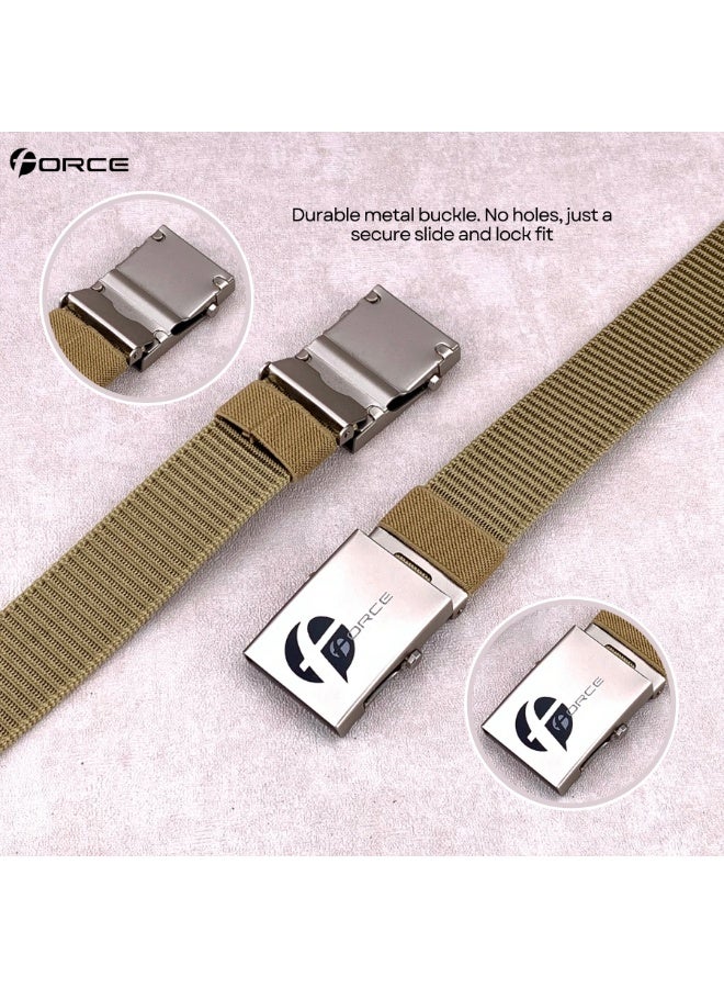 Force Security Belt for Men & Women – Heavy-Duty Nylon Web Belt with Roller-Lock Metal Buckle – Adjustable Tactical Belt for Security Guards, Police Officers, Airport Staff, Travel, Hiking & Golf - Image 4