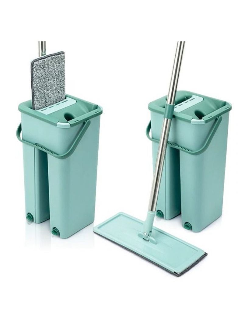 Scratch Flat Mop and 2 in 1 Bucket,Cleaning Mop Set Cleaning Mop,Floor Mop Mop Cleaning System Cleaner  - Image 5