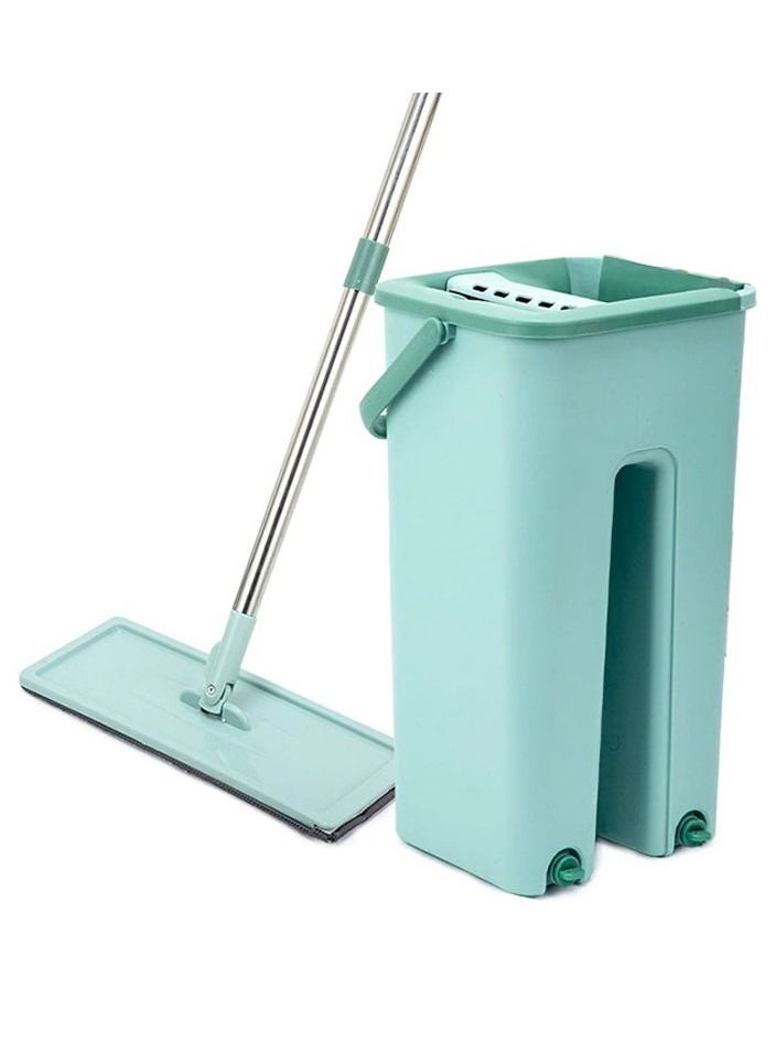 Scratch Flat Mop and 2 in 1 Bucket,Cleaning Mop Set Cleaning Mop,Floor Mop Mop Cleaning System Cleaner  - Image 3