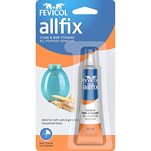 Pidilite Multi-Purpose Allfix Clear & Non-Staining Adhesive (20ml) - Image 1
