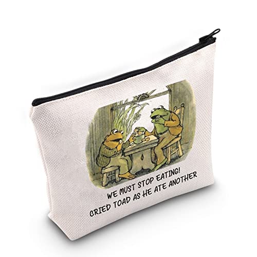 BLUPARK Frog And Toad Riding Inspired Makeup Bag Funny Frog And Toad Gift Best Friends Gift Storybook Gift - Image 1