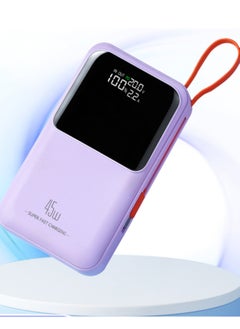 xinzhen Power Bank 20000mAh, PD45W Dual-Direction Charging, Laptop Charging Support Purple  - Image 1