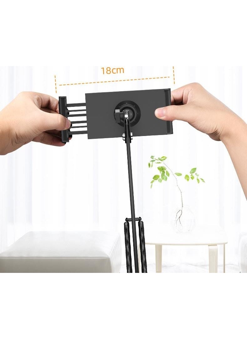Coofbe - Unlimited Metal Desktop Foldable Clip Tablet Holder Stand 360 Degree Rotating Tablet Stand - Image 1