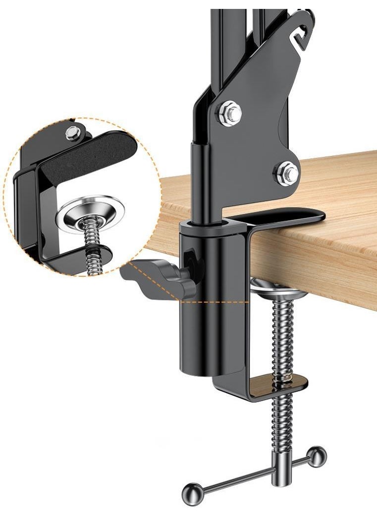 Coofbe - Unlimited Metal Desktop Foldable Clip Tablet Holder Stand 360 Degree Rotating Tablet Stand - Image 1