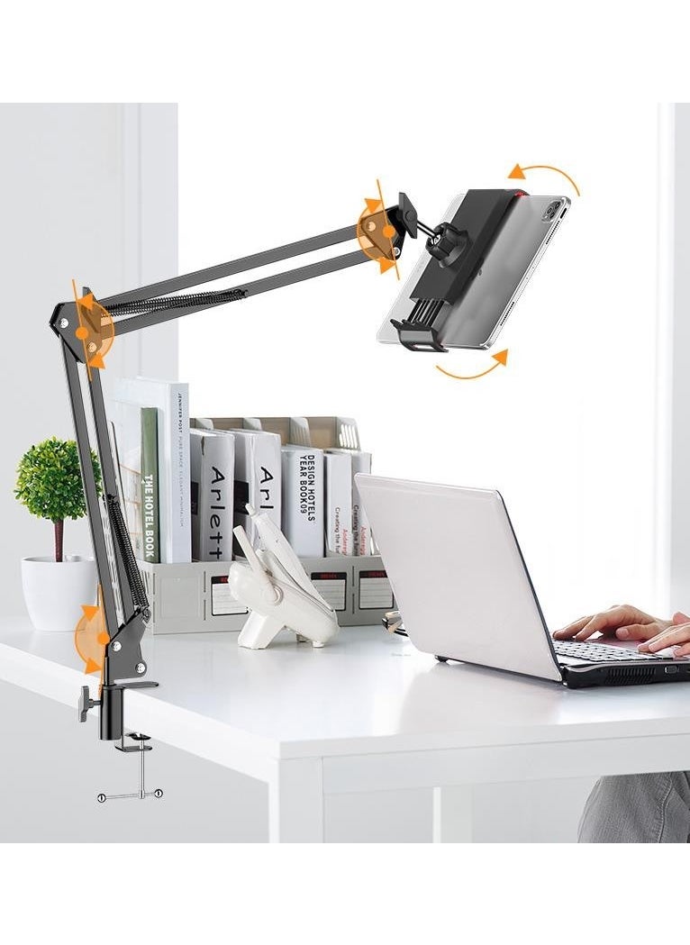 Coofbe - Unlimited Metal Desktop Foldable Clip Tablet Holder Stand 360 Degree Rotating Tablet Stand - Image 1