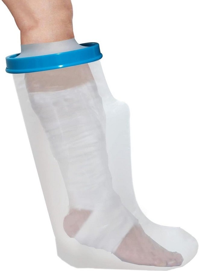 Beauenty 100% Waterproof Leg Cast Cover for Showering, Reusable Adult Short Leg Cast Protector, Cast Covers for Shower Leg, Cast Bag for Shower, Cast Cover for Showering Foot - Image 1