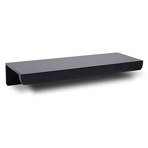 Jetland Cabinets Drawers Edge Pulls - 10-Pack, 3" Overall Length, Black, Concealed Tab Pulls for Kitchen Garage Cabinet Drawers, PW5018B76L - Image 1