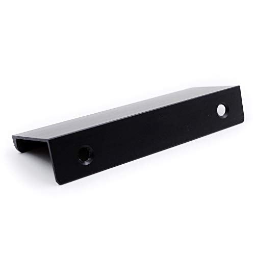 Jetland Cabinets Drawers Edge Pulls - 10-Pack, 3" Overall Length, Black, Concealed Tab Pulls for Kitchen Garage Cabinet Drawers, PW5018B76L - Image 3