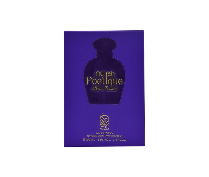 NYLAA Nylish Poetique Eau De Parfum (EDP) 100ML | Premium Perfume for Women | Long Lasting Fragrance | Daily Use Perfume - Image 3