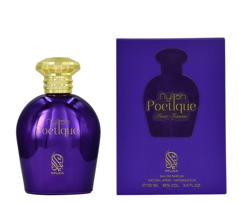 NYLAA Nylish Poetique Eau De Parfum (EDP) 100ML | Premium Perfume for Women | Long Lasting Fragrance | Daily Use Perfume - Image 1