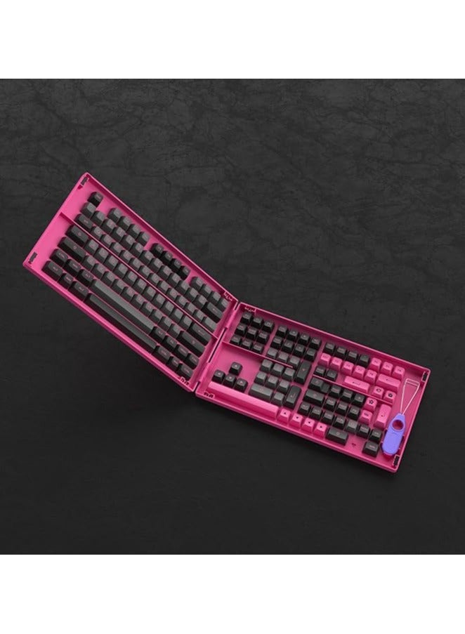AKKO Akko Black&Rose 197-Key ASA Profile PBT Double-Shot Keycap Set for Mechanical Keyboards with Mac and ISO Enter Keys with Collection Box  - Image 2