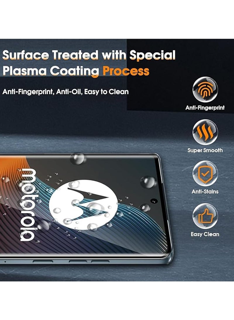 2Pcs Motorola Edge 50 Fusion 5G Screen Protector,9H Hardness High Definition Full Covered Clear Scratch Resistant Bubble Free Anti-Fingerprints - Image 2
