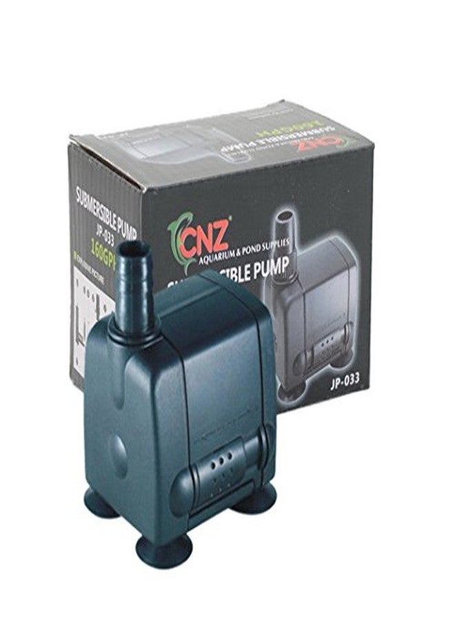 CNZ Aquarium Submerisble Hydroponics Pump (JP-033/160 GPH) - Image 1
