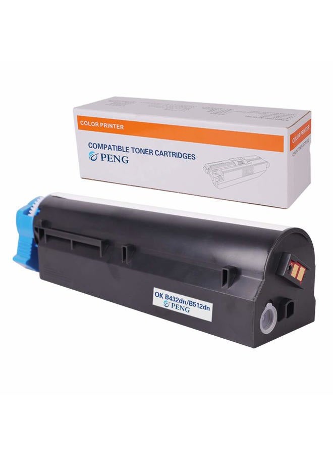 PENG Compatible Toner cartridges for Oki Okidate B432 B412 B512 B432dn B512dn MB492dn MB562dnw Printers 12K Replacement for 45807110 12000 Pages (1-Pack Black) - Image 2