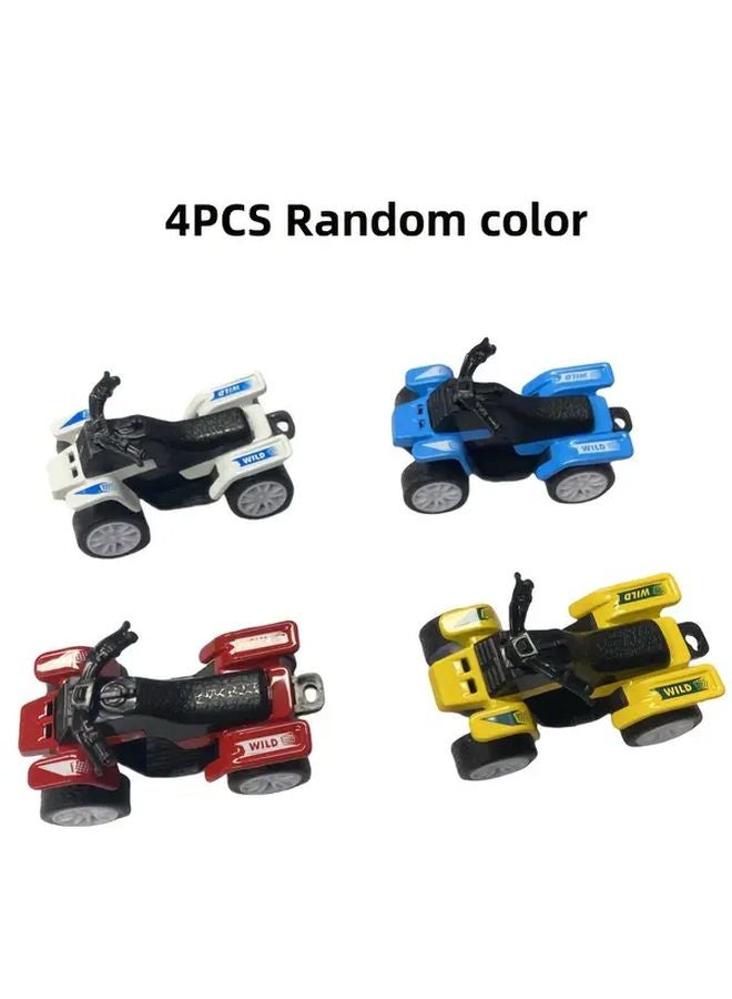 4 Colors Alloy Beach Motorcycle Models Durable Metal Collectible Toys 4pcs - Image 1