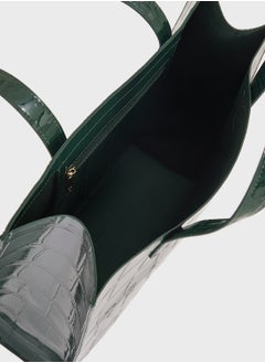 Ted Baker Croccon Croc Effect Large Icon Bag  - Image 5