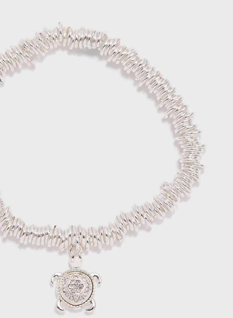 BUCKLEY LONDON Candy Sparkle Turtle Charm Bracelet
