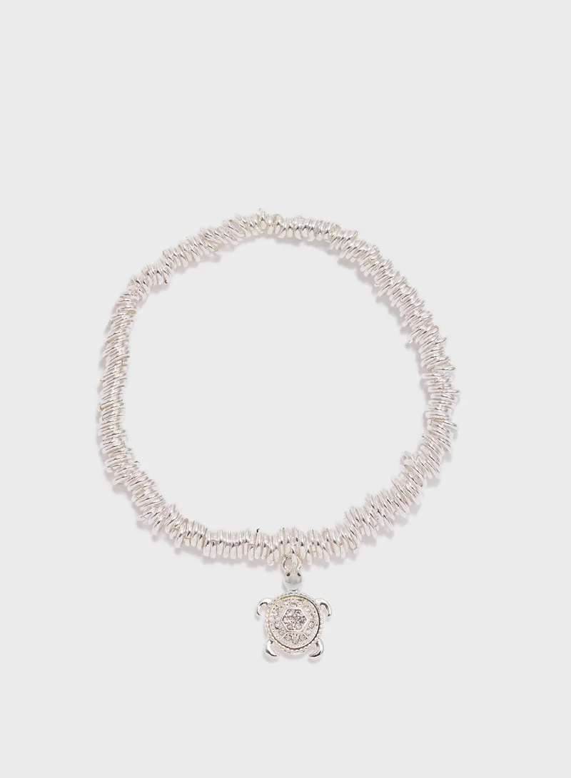 BUCKLEY LONDON Candy Sparkle Turtle Charm Bracelet