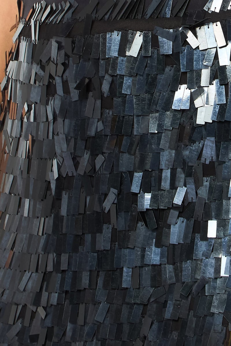 PINKO Women Gertrudes Paillette Midi Skirt, Black - Image 5