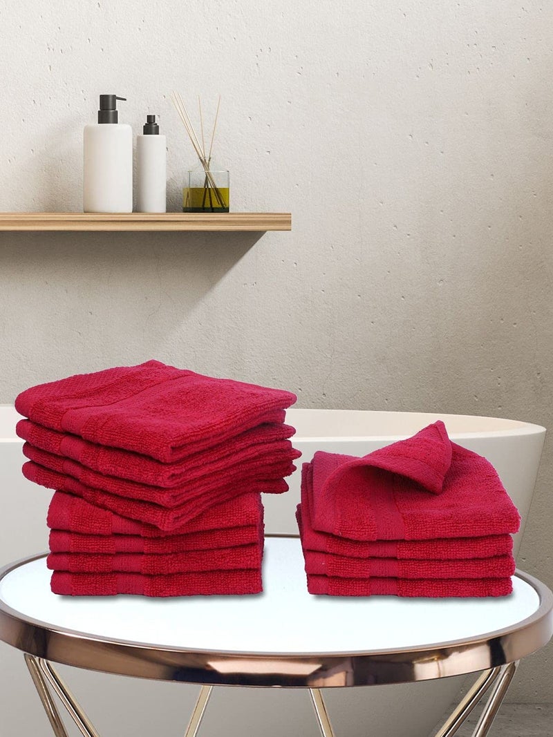 BIANCA Ultra Soft Zero Twist 100% Cotton Towel-12pc Face Towel (Paradiso) | Super Absorbent, Fluffy | AeroCore Organic Technology - for Men, Women, Gym, Kitchen Solid-Multi - Image 1