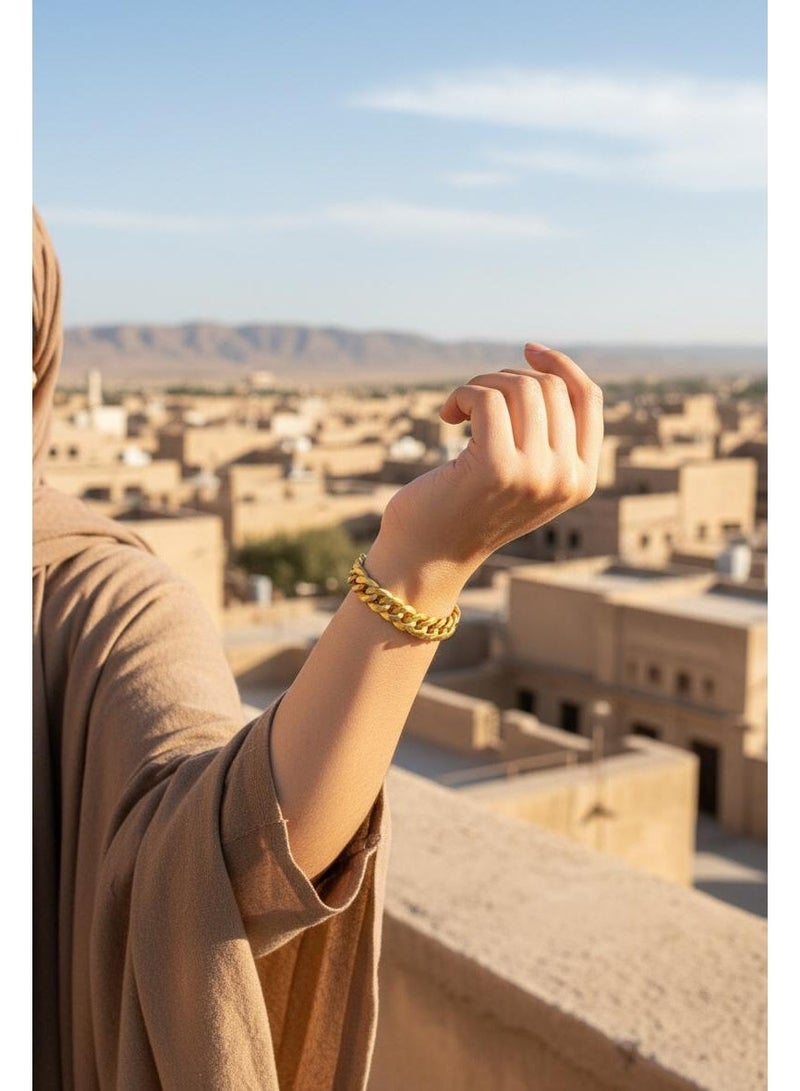 XY Premium gold-plated chain bracelet – featuring an elegant and minimalist design, made with hypoallergenic materials, it's the perfect gift for women. - Image 3