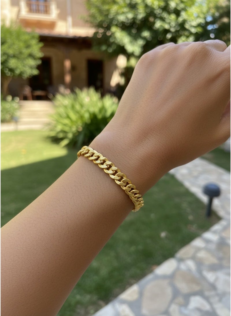 XY Premium gold-plated chain bracelet – featuring an elegant and minimalist design, made with hypoallergenic materials, it's the perfect gift for women. - Image 5