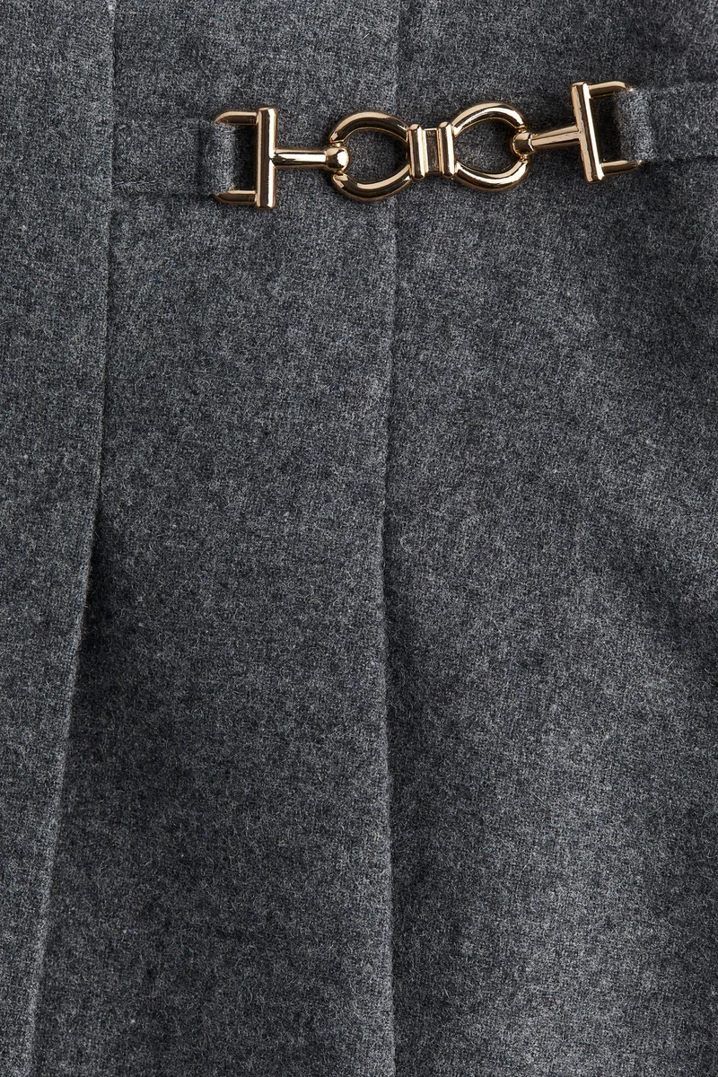 H&M Metal-Detail Mini Skirt