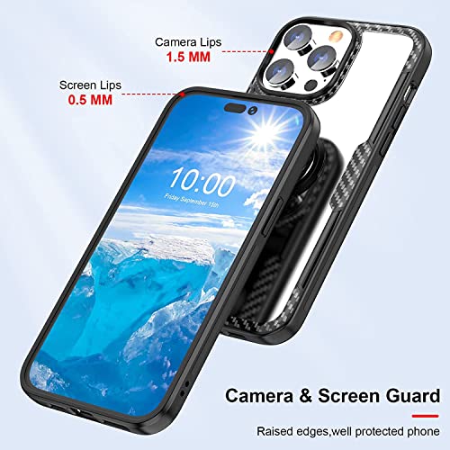 REALCASE Designed for iPhone 14 Pro Back Cover Case | Stylish Frameless Matte Hard Skin | Soft TPU Shock Proof Bumper Back Cover Case for iPhone 14 Pro (Black) - Image 3