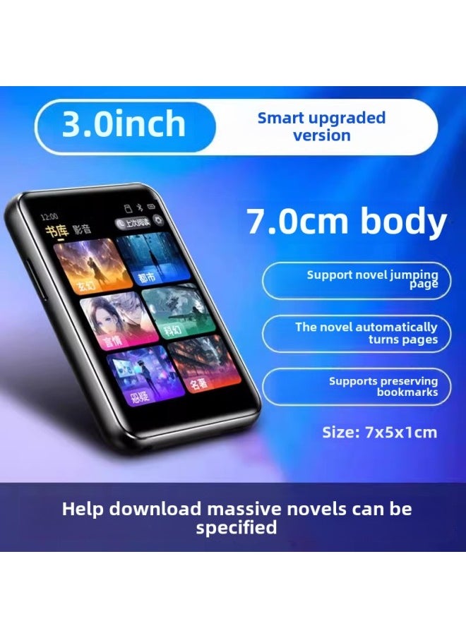 Generic - Novel Walkman Mp5 Reader MP4 Reading Senior High School Mp6p7 Portable E-Book Students Bluetooth MP3-Body Color:Upgraded Smart Model 3.0inch Touch Screen Version [bluetooth 6.0/long Battery Life Model]-Memory Capacity:128g [more Than 9,000 Types Of Novels + Songs + Movies Have Been Placed] - Official Standard - Image 1