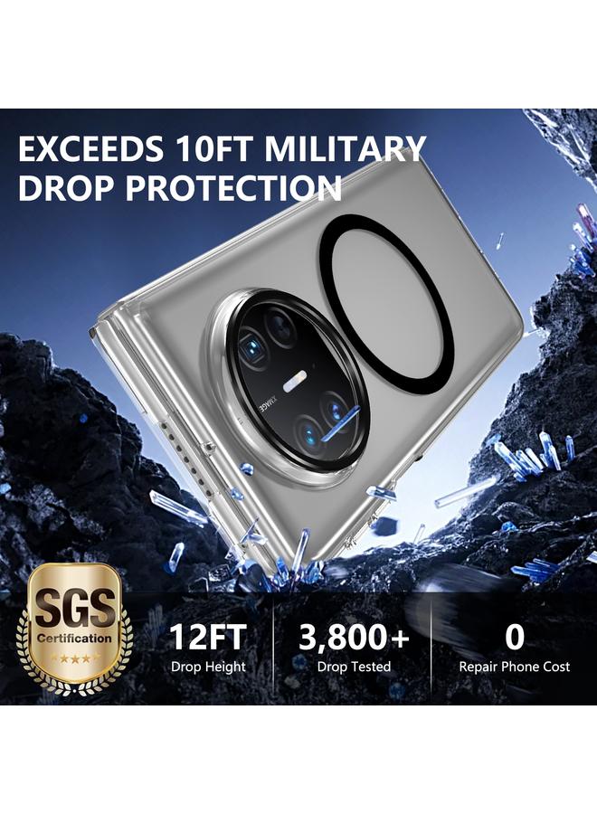 اس-توب جراب لهاتف Huawei Mate X3 lce قابل للطي من سلسلة MagSafe جراب شفاف مدمج لهاتف الكمبيوتر الشخصي - Image 3