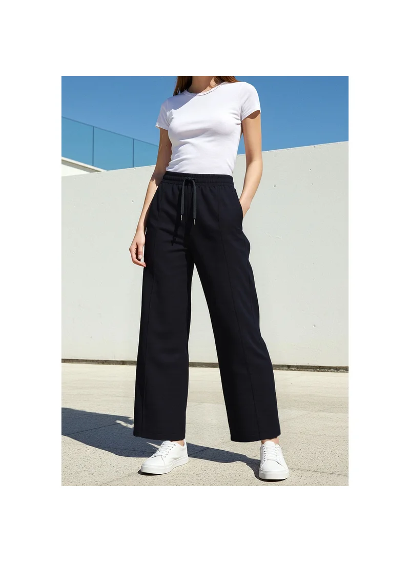 ADOT by Splash Panelled Seamless Leggings with Elasticated Waistband