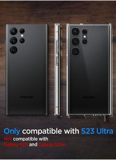 Spigen غطاء حماية الترا هايبرد لهاتف سامسونج جالاكسي S23 - شفاف كريستالي  - Image 2