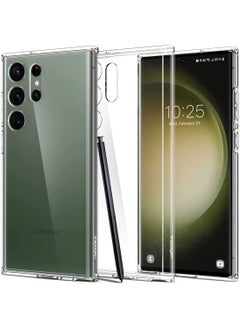 Spigen غطاء حماية الترا هايبرد لهاتف سامسونج جالاكسي S23 - شفاف كريستالي  - Image 1