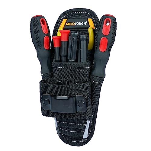 MELOTOUGH Small Tool Pouch with Belt Clip,Small Tool Holder Pouch, Min Work Organizer Tool Holster and Knife Holder with Hammer Holder - Image 1