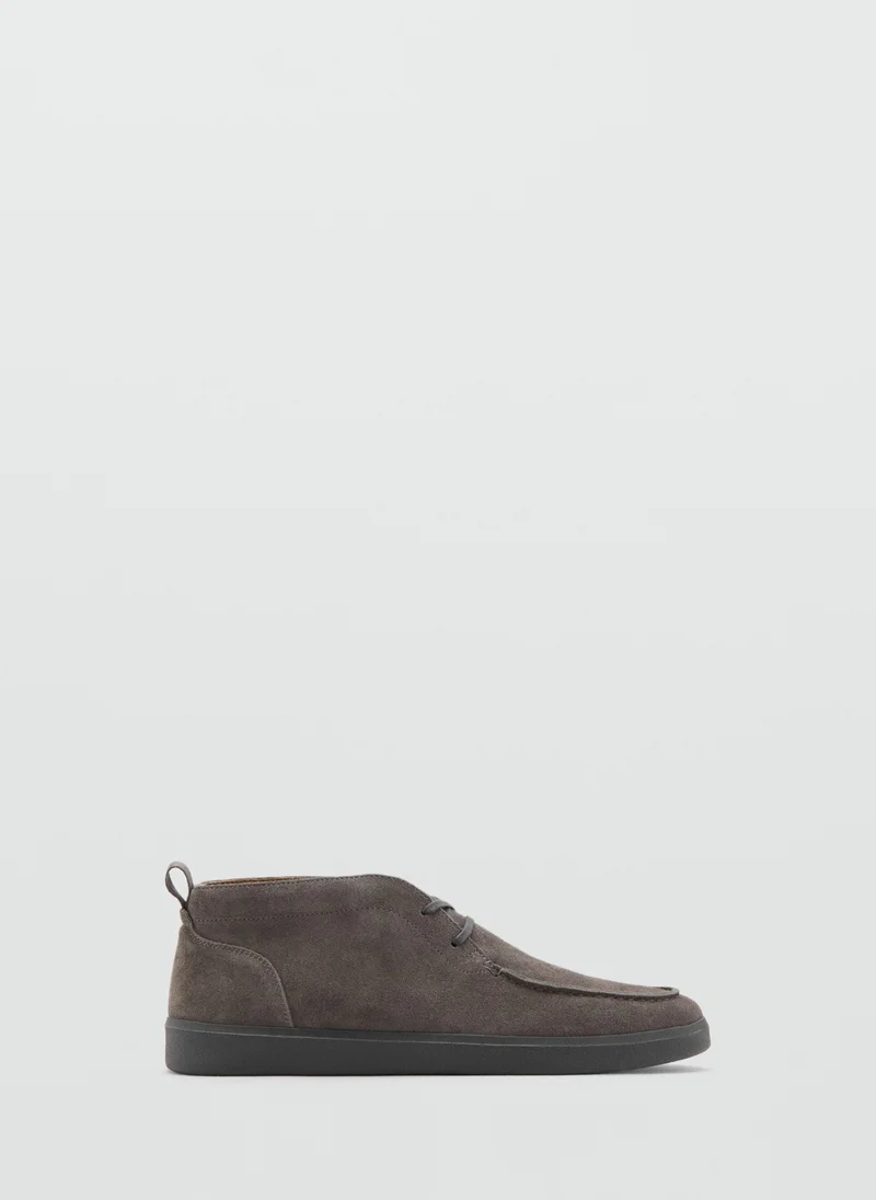 مانجو مان Suede Leather Ankle Boots