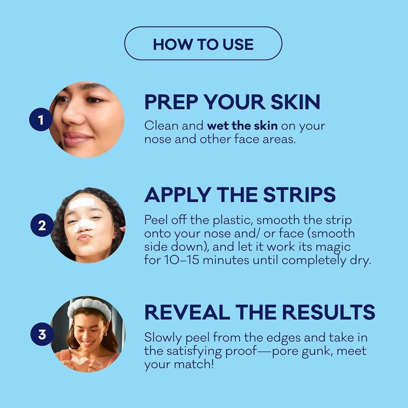 Bioré Biore Nose + Face Combo Deep Cleansing Pore Strips (12 Nose Strips + 12 Face Strips) - Image 4