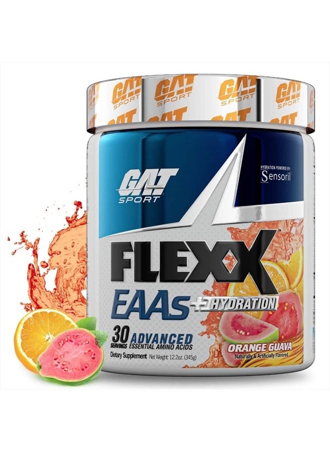GAT SPORT Flexx EAAs + Hydration, Advanced Essential Amino Acids, 30 Servings (Orange Guava) - Image 1