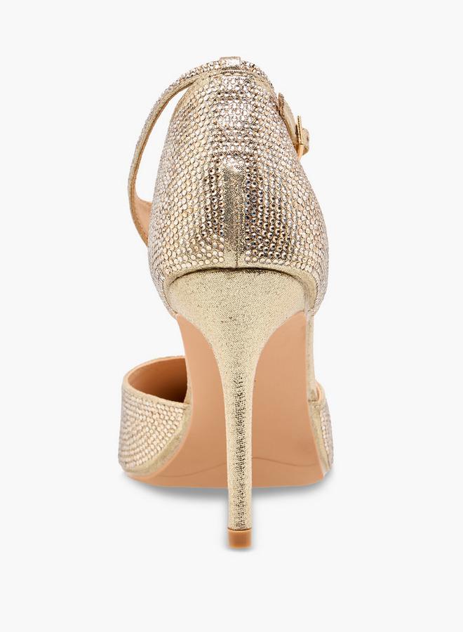 Flora Bella By Shoexpress Women Embellished Stilletto Heel Shoes - Image 5